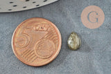 Cabochon goutte labradorite naturelle 6x8mm, x1 (G2270)