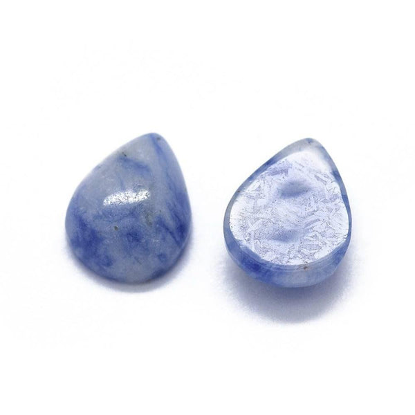 Cabochon goutte sodalite bleue 8x6mm, x1 (G2261)