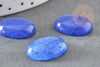 Cabochon jade bleu roi, bleu marine cabochon ovale, pierre dôme,jade naturel,18 x13mm,cabochon pierre, x1 G2022