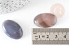 Cabochon ovale agate grise naturelle 28mm, x1 (G2226)
