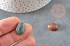 Cabochon ovale agate indienne naturelle 16x12mm, x1 (G1980)