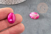 Cabochon ovale agate naturelle rose 18x13mm, x1 G8661