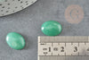Cabochon ovale aventurine verte naturelle 16 x12mm, x1 (G4002)