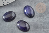 Cabochon ovale jade naturel bleu marine 16 x12mm, x1 (G2932)