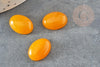 Cabochon ovale jade naturel jaune 18x13mm, x1 (G0379)