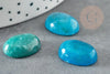Cabochon ovale jade naturel turquoise foncé 18 x13mm, x1 (G2025)