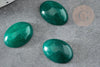 Cabochon ovale jade naturel vert foncé 13x18mm, x1 (G2768)