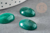 Cabochon ovale jade naturel vert foncé 13x18mm, x1 (G2768)