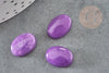 Cabochon ovale jade naturel violet 14x10mm, x1 (G2233)