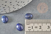 Cabochon ovale lapis lazulis naturelle 10x8mm, x1 (G1720)