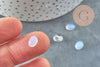 Cabochon ovale opalite 8x6mm, x1 (G2023)