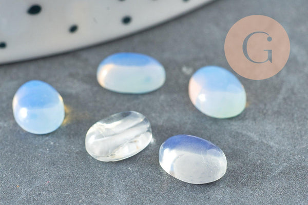 Cabochon ovale opalite 8x6mm, x1 (G2023)