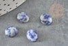 Cabochon ovale sodalite bleue naturelle 10x8mm, x1 (G2214)