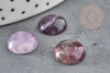 Cabochon rond amethyste naturelle 12mm, x1 (G1778)