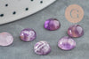 Cabochon rond amethyste naturelle 8mm, x1 (G8784)