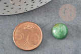 Cabochon rond aventurine verte naturelle 12mm, x1 (G1927)