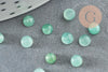 Cabochon rond aventurine verte naturelle 4mm, x1 (G2839)