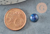 Cabochon rond bleu lapis lazulis naturel 8mm, x1 (G0394)