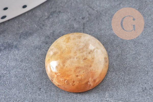 Cabochon rond dôme pierre naturelle 18mm, x1 (G10834)