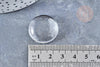 Cabochon rond en Plexiglas transparent 22m, x1 (G8198)
