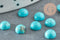 Cabochon rond howlite naturelle turquoise 6mm, x1 (G1010)