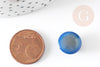 Cabochon rond jade naturel bleu roi 14mm, x1 (G5061)