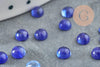 Cabochon rond kyanite cianyte bleue naturelle 4mm, x1 (G2970)