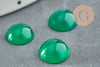 Cabochon rond onyx vert 10mm, x1 (G8676)