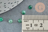 Cabochon rond onyx verte naturelle 4mm, x1 (G3409)