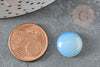 Cabochon rond opalite blanche 14mm, x1 (G2283)