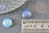 Cabochon rond opalite blanche 14mm, x1 (G2283)