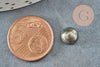Cabochon rond pyrite grise naturelle 8mm, x1 (G0766)