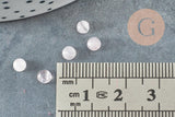 Cabochon rond quartz rose naturel 4mm, x1 (G2232)