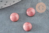 Cabochon rond rhodochrosite naturelle 8mm, x1 (G5592)