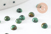 Cabochon rond turquoise africaine 4mm, x1 (G10039)