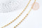 Collier Chaine Pastille avec fermoir acier 304 inoxydable doré 4mm-45cm,chaine complète avec fermoir en acier, x1 G8780