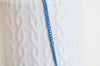 Chaine bleue maille plate,chaine bijou,création bijoux,chaine originale,grossiste chaine,chaine au mètre,1.5mm, 5metres-G2332