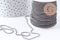 Chaine boule VINTAGE laiton gris metalgun facetté 1.2mm, x1 metre (G10587)