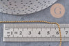 Chaine boule laiton brut 1.5mm, chaine bijou,chaine boule,sans nickel, x 5Mètres (G2491)