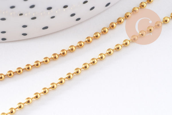 Chaine boule métal 1.8mm x 5 mètres (G10589)