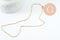 Collier Chaine complète avec fermoir acier inoxydable dorée satellite 1.5mm-45cm, x1 G9674