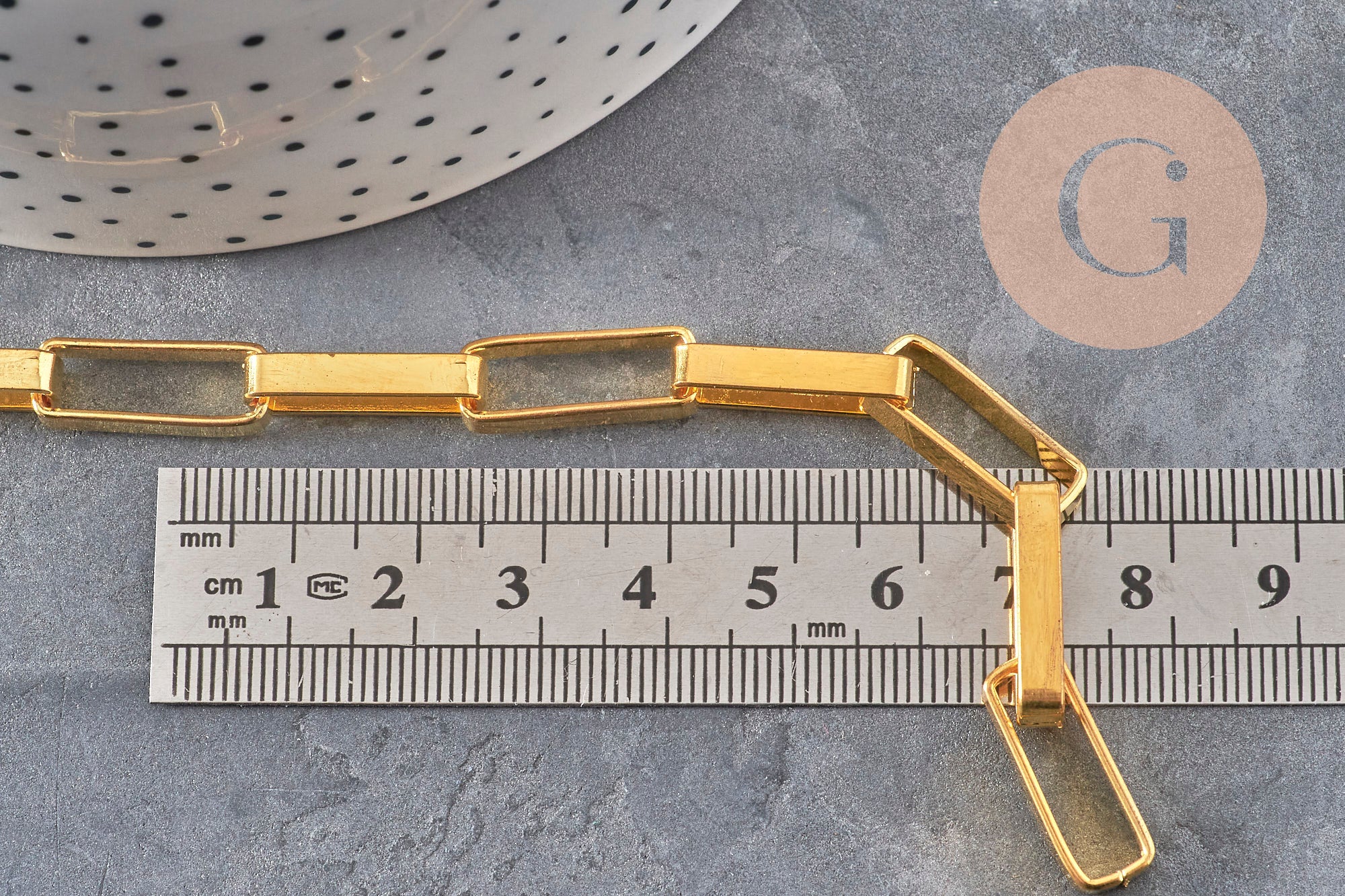 Chaine doré maille rectangle,chaine collier, chaine dorée,chaine large,19x7mm, X 1Mètre G1788