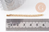Chaine extension acier inoxydable IP 304 doré 55mm, x1 (G6325)