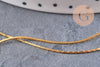 Chaine fine Dorée serpent laiton doré 0.9 mm, x 5mètres (G0733)