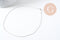 Collier Chaine fine laiton argenté boule facettes 1.2mm/45cm,chaine collier laiton argenté chaine complète avec fermoir x1 (G6201)