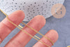 Chaine fine maille plate laiton doré 2mm, chaîne dorée, x1 bobine 92 mètres (G1768)