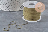 Chaine fine serpent laiton bronze 1mm, x 5mètres (G11334)-Chaînes-Gingerlily Perles