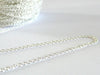 Chaine forçat fine laiton argenté forçat 1.5mm, x5 mètres (G2009)