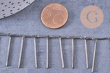 Chaine frange laiton metalgun, x 1 mètre (G5007)