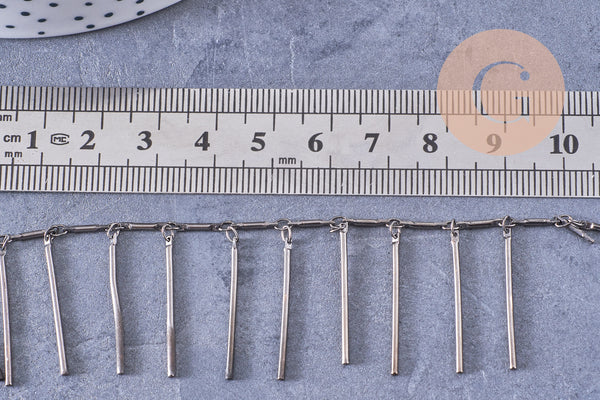 Chaine frange laiton metalgun, x 1 mètre (G5007)